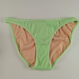 Cotton On Body Women's Gathered Bum Full Bikini Bottom Size Large Mint Crinkle